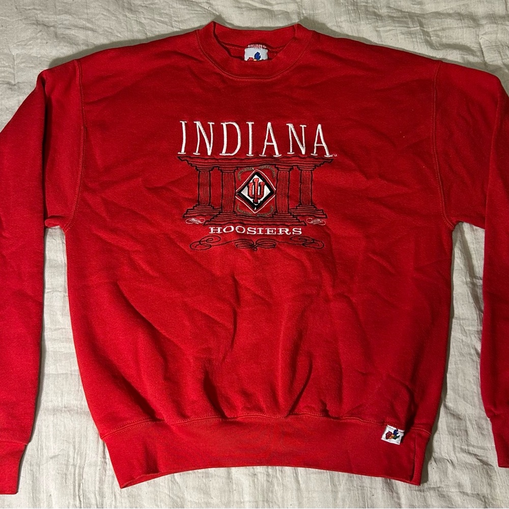Youth Indiana Hoosiers Red Crewneck